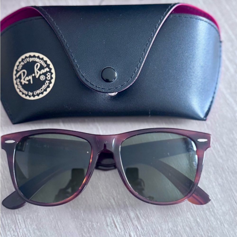 Vintage Ray-Ban L1725 Wayfarer Il Tortoise Shell Sunglasses